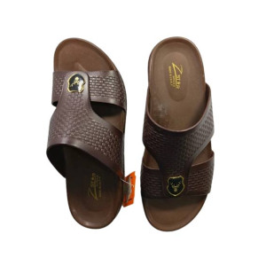 Eomobiles High Quality Medicated leather Chappal For Men-Brown-40 - Euro Eomobiles High Quality Medicated leather Chappal For Men-Brown-40 - Euro