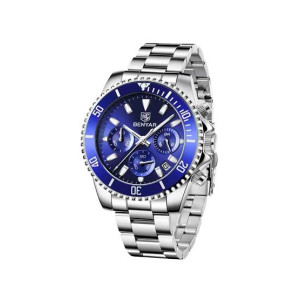 Benyar Chronograph Men’s Watch Silver (BY-1202) Benyar Chronograph Men’s Watch Silver (BY-1202)