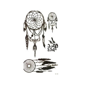 G-Mart Dreamcatcher Feather Henna Tattoo Sticker