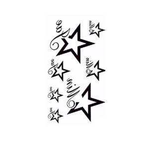 G-Mart Star Design Temporary Tattoo Sticker
