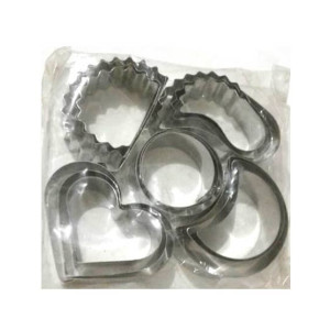 G-Mart 4 Shapes Cookie Cutter - Silver G-Mart 4 Shapes Cookie Cutter - Silver