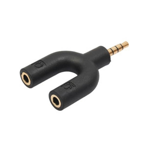 G-Mart 3.5mm Stereo Splitter U Shape Audio Converter G-Mart 3.5mm Stereo Splitter U Shape Audio Converter
