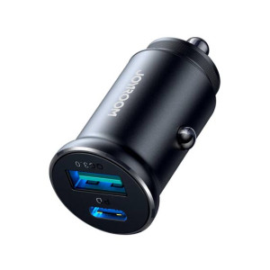 Joyroom 30W A+C Mini Metal Car Charger Black (JR-CCN05) Joyroom 30W A+C Mini Metal Car Charger Black (JR-CCN05)