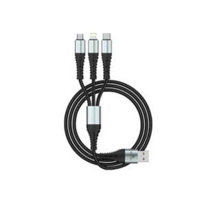 Asandukan 3 in 1 Fast Charging Cable R-305 Asandukan 3 in 1 Fast Charging Cable R-305