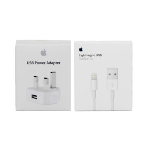 Apple 5W USB Power 3-PIN Adapter With USB Data Cable