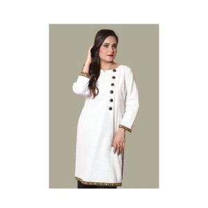 Wardahs Collection Cotton Kurti For Women White (0004) Wardahs Collection Cotton Kurti For Women White (0004)