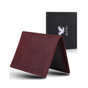 Blackbird Leathers Handmade Leather Wallets For Men Maroon (0005)