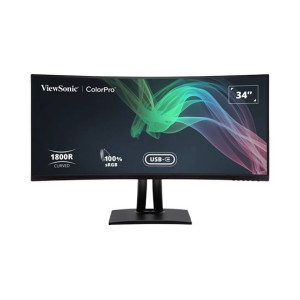 ViewSonic 34” 21:9 Curved 100 Hz USB Type-C Docking LCD Monitor (VP3481a)