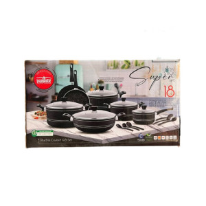 Domestic Super Non-Stick Cookware Set - 18 Pieces Domestic Super Non-Stick Cookware Set - 18 Pieces