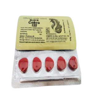 Health Hub India Black Cobra Delay Tablet 125mg - 5 Tablets Health Hub India Black Cobra Delay Tablet 125mg - 5 Tablets