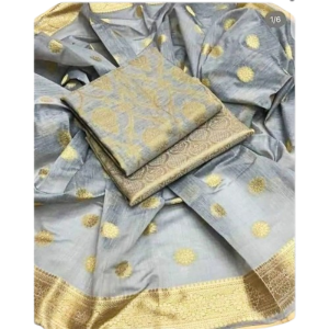 Shah Kamal Cotton Jacquard Fabrics Unstitched Suit For Women 3-Pcs Shah Kamal Cotton Jacquard Fabrics Unstitched Suit For Women 3-Pcs