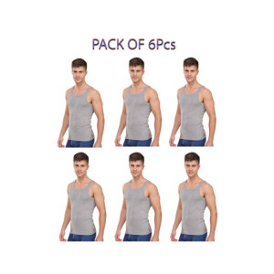 ShopEasy Blended Athletic Cotton Vest For Unisex - Pack Of 6 ShopEasy Blended Athletic Cotton Vest For Unisex - Pack Of 6