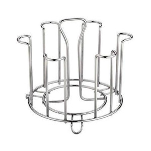 Easy Shop Stainless Steel Round Glass Holder Stand Easy Shop Stainless Steel Round Glass Holder Stand