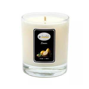 Aromaflick Lemon Soy Glass Candle 100 Gram Aromaflick Lemon Soy Glass Candle 100 Gram