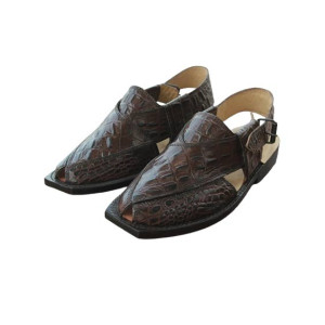Leather Line Crocodile Kheri Chappal Leather Line Crocodile Kheri Chappal