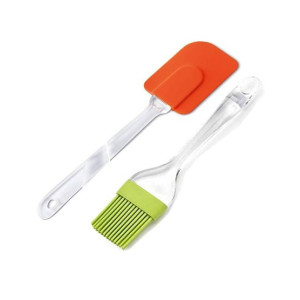 Promax Silicone Oil Brush and Cake Spatula Promax Silicone Oil Brush and Cake Spatula