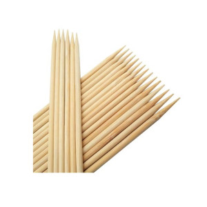 Promax Wooden Bamboo BBQ Sticks 100 Pcs Brown Promax Wooden Bamboo BBQ Sticks 100 Pcs Brown