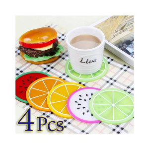 Promax Jelly Color Fruit Shape Coasters Promax Jelly Color Fruit Shape Coasters