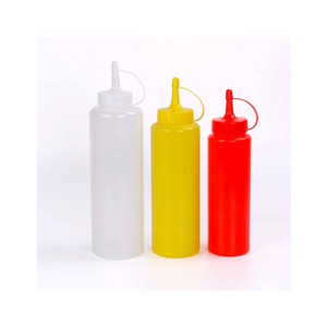 Promax Clear Plastic Squeeze Bottle Condiment Dispenser Promax Clear Plastic Squeeze Bottle Condiment Dispenser