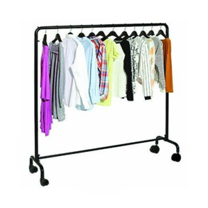 Easy Shop Cloth Hanging Stand With Attached Wheel - 5ft Easy Shop Cloth Hanging Stand With Attached Wheel - 5ft