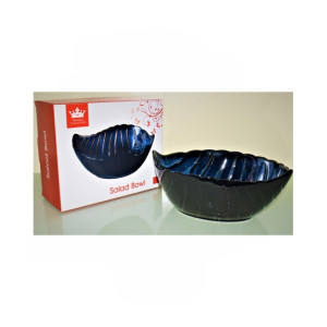 Easy Shop Mint Leaf Salad Bowl Black Easy Shop Mint Leaf Salad Bowl Black