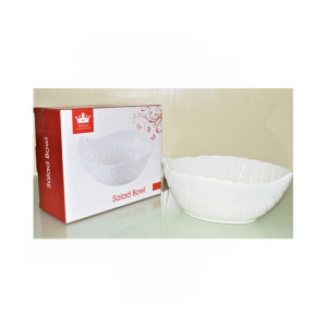 Easy Shop Mint Leaf Salad Bowl White Easy Shop Mint Leaf Salad Bowl White