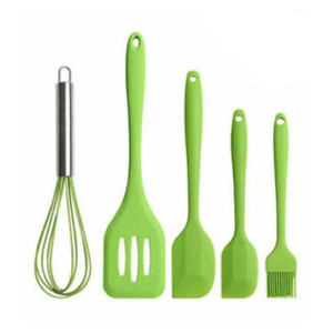 Easy Shop Silicone Utensil Set Pack Of 5 Green Easy Shop Silicone Utensil Set Pack Of 5 Green