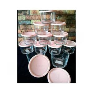 Easy Shop Small Glass Jar With Lid Pack Of 12 Easy Shop Small Glass Jar With Lid Pack Of 12