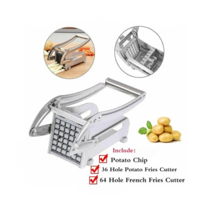 Easy Shop Stainless Steel French Fries Cutter With Extra Blade Easy Shop Stainless Steel French Fries Cutter With Extra Blade
