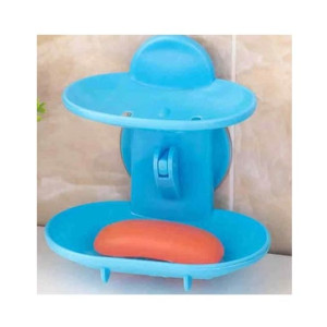 Easy Shop Wall Attached 2 Layer Soap Dish Easy Shop Wall Attached 2 Layer Soap Dish