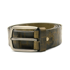 Evenodd Self Leather Belt For Men Olive (MAB19019) Evenodd Self Leather Belt For Men Olive (MAB19019)