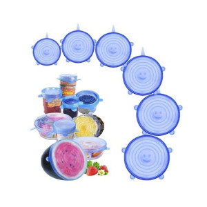 F.A Communications Silicone Stretch Crockery Lids - 6 Pcs F.A Communications Silicone Stretch Crockery Lids - 6 Pcs
