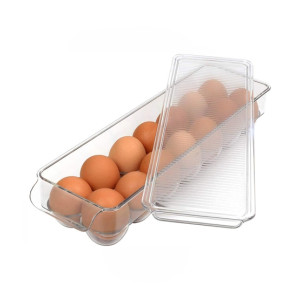G-Mart 12 Grids Egg Storage Box Tray With Lid G-Mart 12 Grids Egg Storage Box Tray With Lid