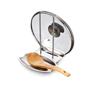 G-Mart Pan Pot Cover Lid Stand Rack Storage Stainless Steel G-Mart Pan Pot Cover Lid Stand Rack Storage Stainless Steel