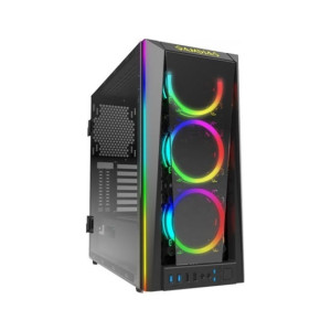 Gamdias Talos M1B RGB Tempered Glass Mid-Tower Gaming Case Black