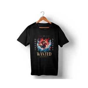 Genteez Monkey D Luffy Digital Printed T Shirt For Men