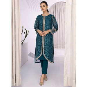 Azure Glowing Fern Organza Festive Unstitched 2 Piece Suit Green (GFAZK173) Azure Glowing Fern Organza Festive Unstitched 2 Piece Suit Green (GFAZK173)