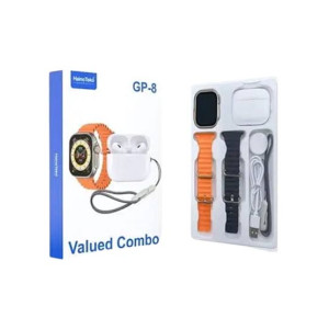 Haino Teko GP8 Smart Watch With 2 Straps & Wireless Earbuds Haino Teko GP8 Smart Watch With 2 Straps & Wireless Earbuds