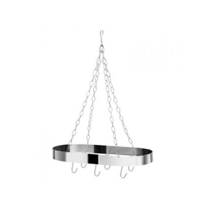 Premier Home Oval Ceiling Pan Rack - Silver (507645) Premier Home Oval Ceiling Pan Rack - Silver (507645)