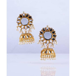 HON Mirror Kundan Jhumka HON Mirror Kundan Jhumka