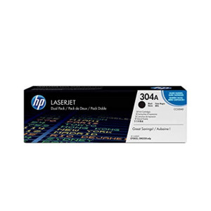 HP 304A LaserJet Toner Cartridge Black 2-pack (CC530AD)