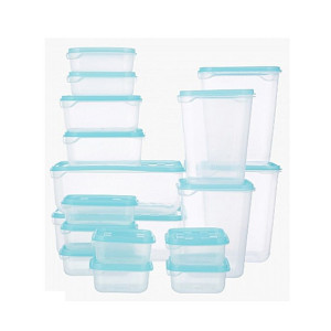 Hunza Mart Food Containers Home Box Feast 17 Piece - Blue