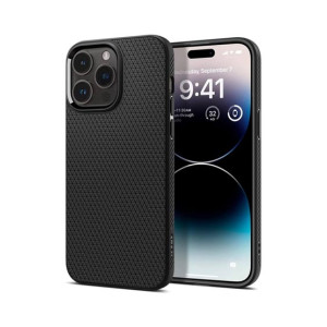 Spigen Liquid Air Case For iPhone 14 Pro - Matte Black (ACS04957) Spigen Liquid Air Case For iPhone 14 Pro - Matte Black (ACS04957)