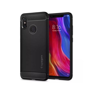 Spigen Rugged Armour Case For Mi 8 - Balck (AMT-8704) Spigen Rugged Armour Case For Mi 8 - Balck (AMT-8704)