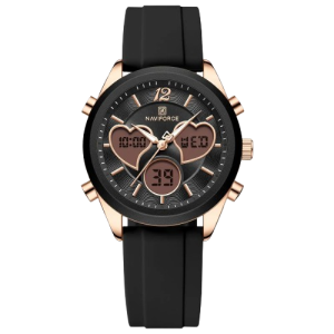 Naviforce Elegant Heart Watch For Women Black (NF-5045-9) Naviforce Elegant Heart Watch For Women Black (NF-5045-9)