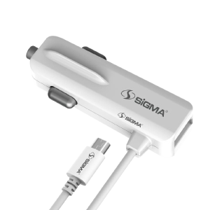 Sigma Car Charger White - (CR001) Sigma Car Charger White - (CR001)