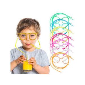 Genshirts Soft Plastic Fun Drinking Reusable Straw Glasses for Kids Genshirts Soft Plastic Fun Drinking Reusable Straw Glasses for Kids