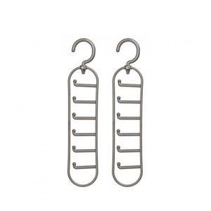 Premier Home Plastic Tie Organizer - Set Of 2 Grey (1900392) Premier Home Plastic Tie Organizer - Set Of 2 Grey (1900392)