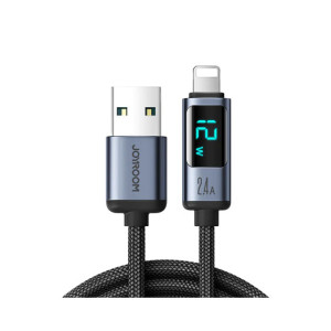 Joyroom 2.4A USB To Lighting LED Display Charging Cable 1.2M (S-AL012A16) Joyroom 2.4A USB To Lighting LED Display Charging Cable 1.2M (S-AL012A16)