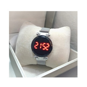 Khareed Express LED Watch For Women Silver (0030) Khareed Express LED Watch For Women Silver (0030)